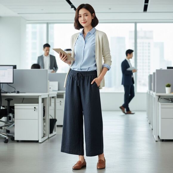 🌿 Talbots Tencel Linen Wide Leg Pants NWT • XS • 100% Linen ✨ - Picture 6 of 6